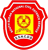 South Sudan National Civil Defense Service crest